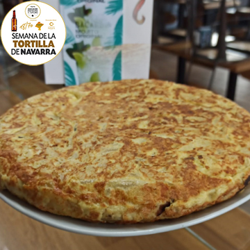 Tortilla de patata tradicional del Bar Ayres del Soto de Pamplona