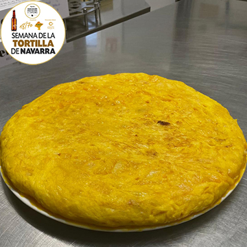 tortilla de patata tradicional de la Cafeteria Elizalde de Pamplona