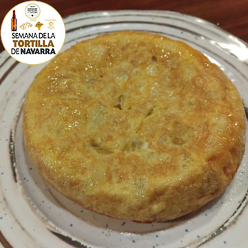 Tortilla de patata tradicional del Bar Es3 de Corella