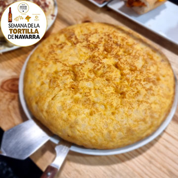 Tortilla tradicional de La Crepa en Pamplona