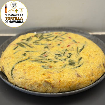 Tortilla con verduras, llamada verdelisss del Bar Monasterio de Pamplona