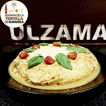 Tortilla de patata con ... llamada Margarita del Bar Ulzama de Pamplona